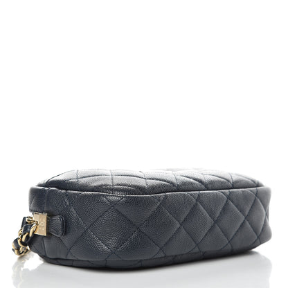 Chanel Caviar Quilted Camera Case Navy 4 of 8