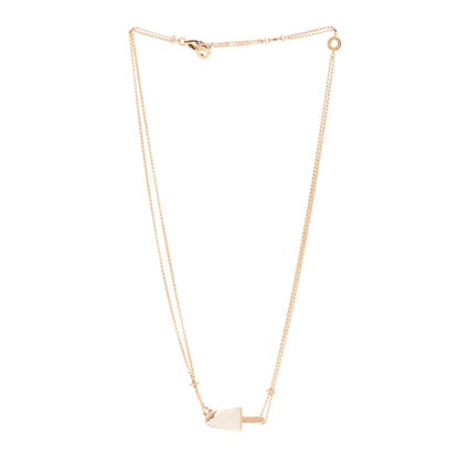 Bulgari 18K Rose Gold Diamond Mother of Pearl Gelati Necklace 3 of 5
