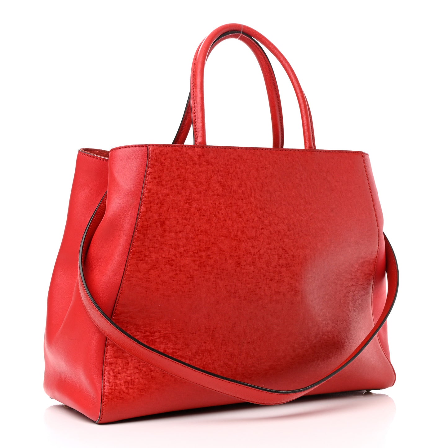 Vitello Elite Flamingo Regular 2Jours Tote Rosso Fiamma