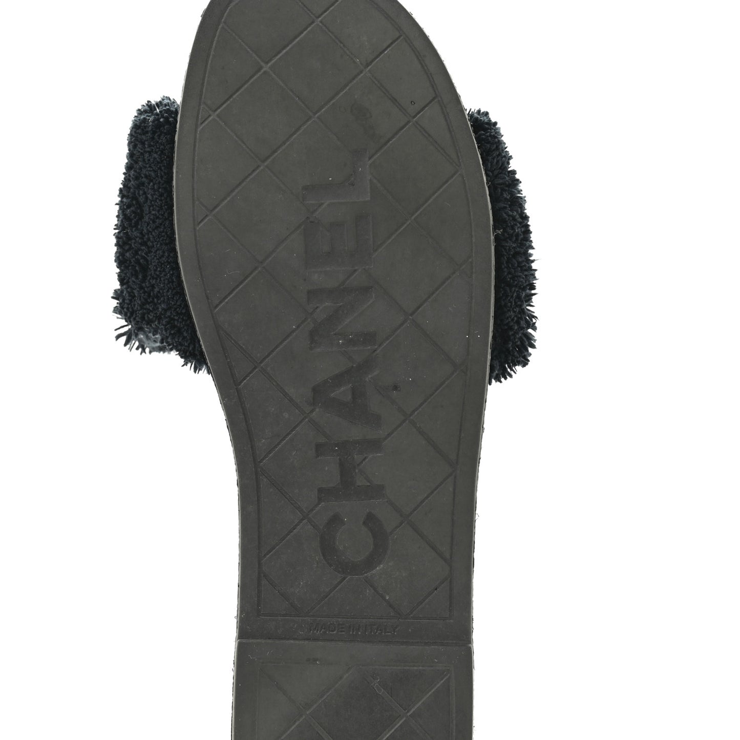 Terry CC Flat Mules Sandals 40 Black