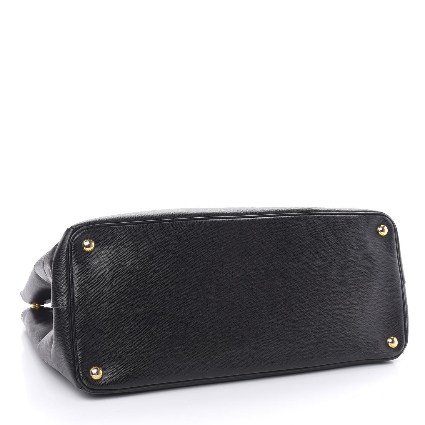 Saffiano Lux Extra Large Galleria Double Zip Tote Black