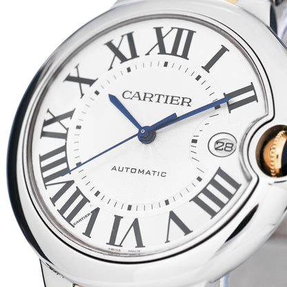 Cartier Stainless Steel 18K Yellow Gold 42mm Ballon Bleu De Cartier Automatic Watch 8 of 9