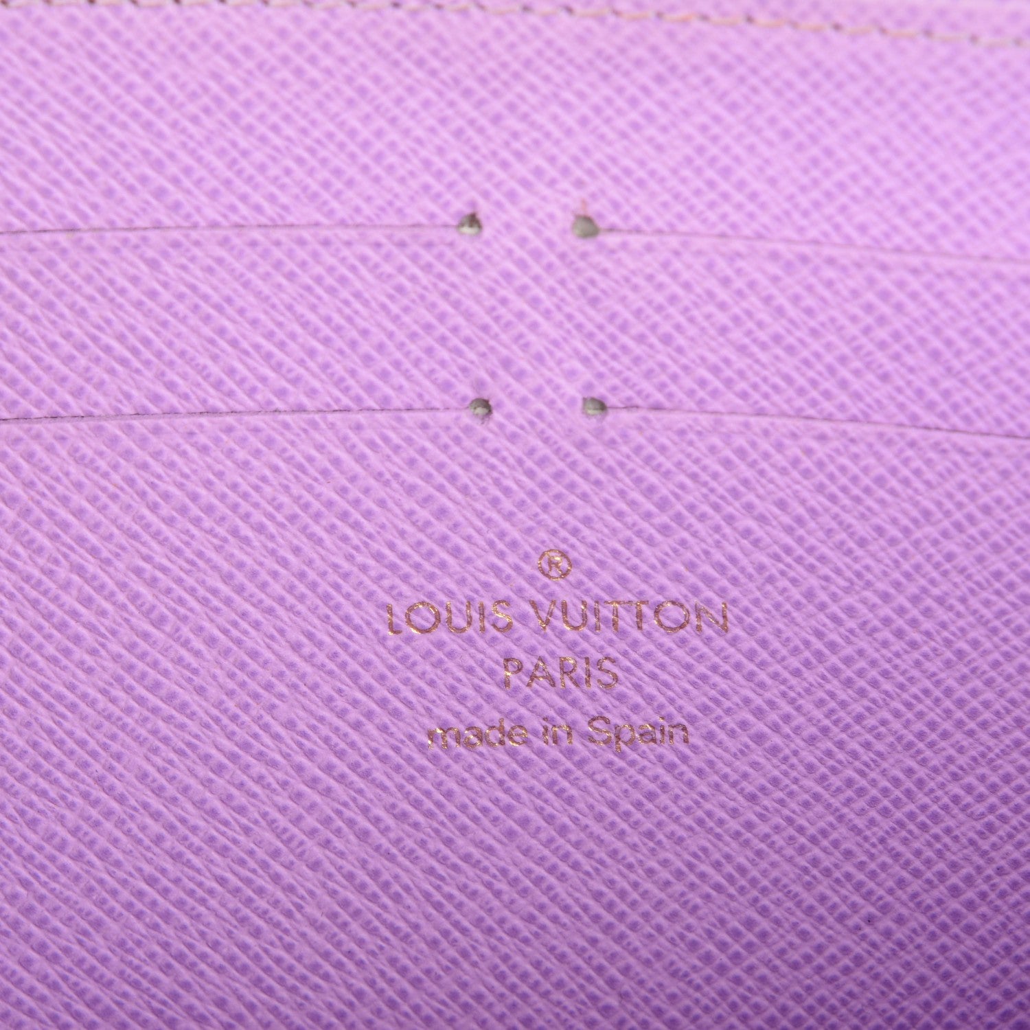 Louis Vuitton Damier Ebene Illustre Zippy Wallet Violet 6 of 8