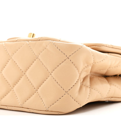 Chanel Lambskin Quilted Mini Pearl Crush Flap Beige 10 of 10