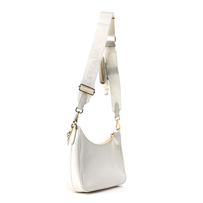Prada Saffiano Re-Edition 2005 Shoulder Bag White 2 of 9