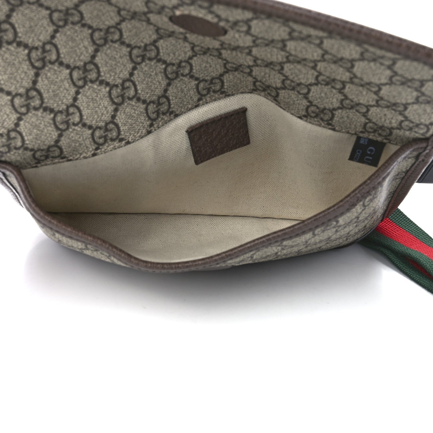 Gucci GG Supreme Monogram Neo Vintage Web Belt Bag Brown 5 of 12