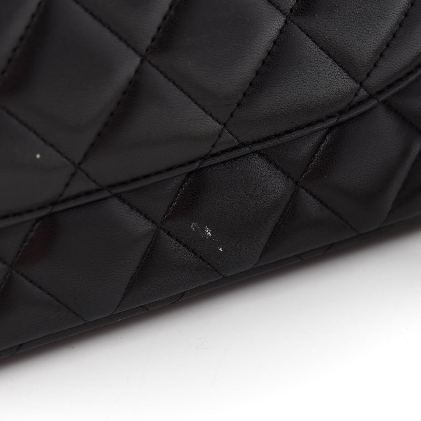 Lambskin Quilted Maxi Double Flap Black