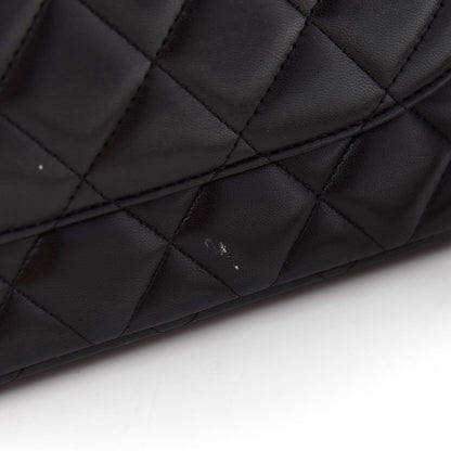 Chanel Lambskin Quilted Maxi Double Flap Black 7 of 12