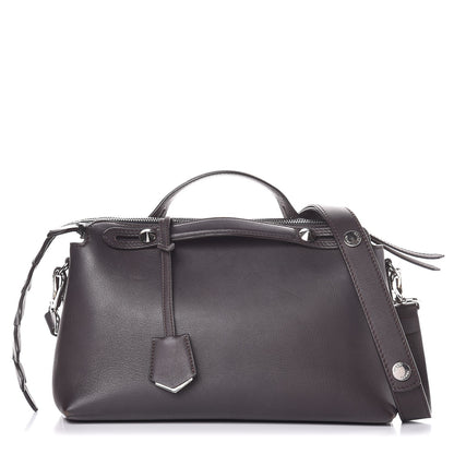 Fendi Vitello Dolce Croc Tail Medium By The Way Boston Bag Dark Brown 1 of 9