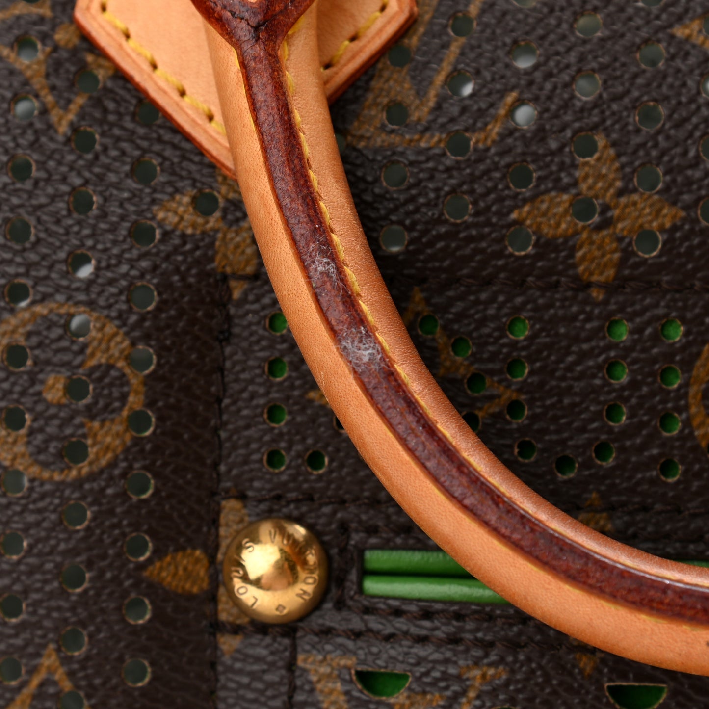 Monogram Perforated Speedy 30 Green