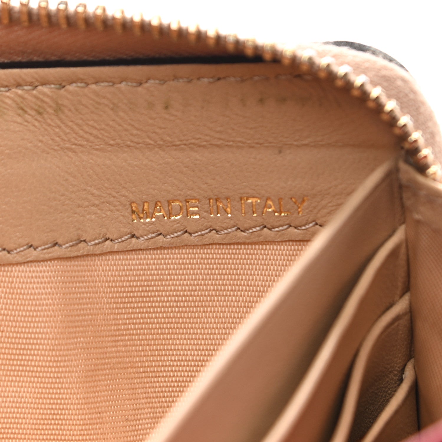 Valentino Garavani Nappa Rockstud Spike Zip Around Wallet Camel Rose 7 of 12
