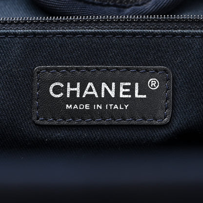 Chanel Denim Medium Deauville Tote Dark Blue 6 of 19