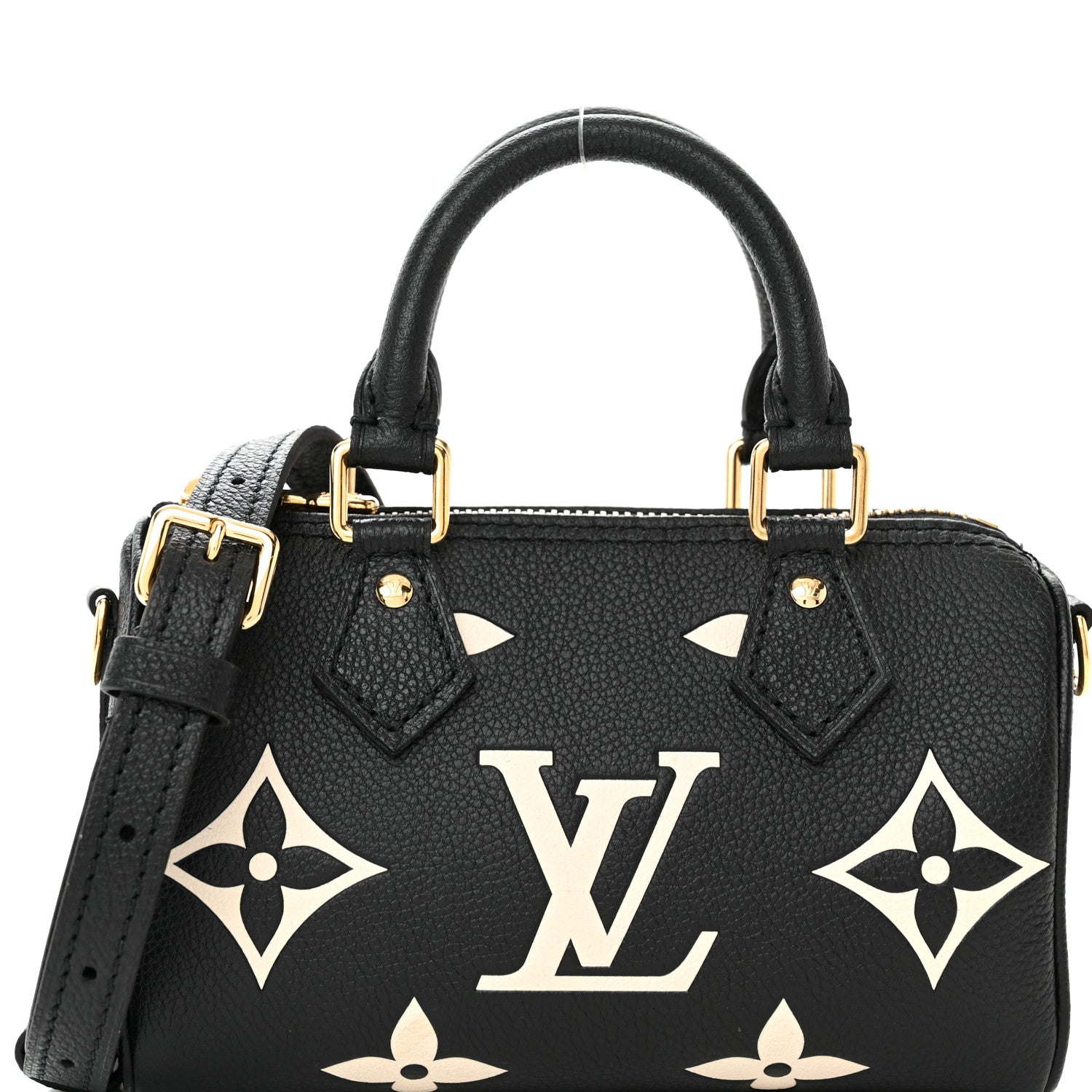Louis Vuitton Empreinte Monogram Giant Nano Speedy Black Beige 7 of 10