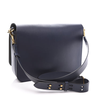 Burberry Calfskin Large Square Satchel Mid Indigo 2 of 12