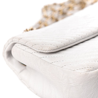 Chanel Calfskin Surpique Chevron Small Flap White 20 of 34