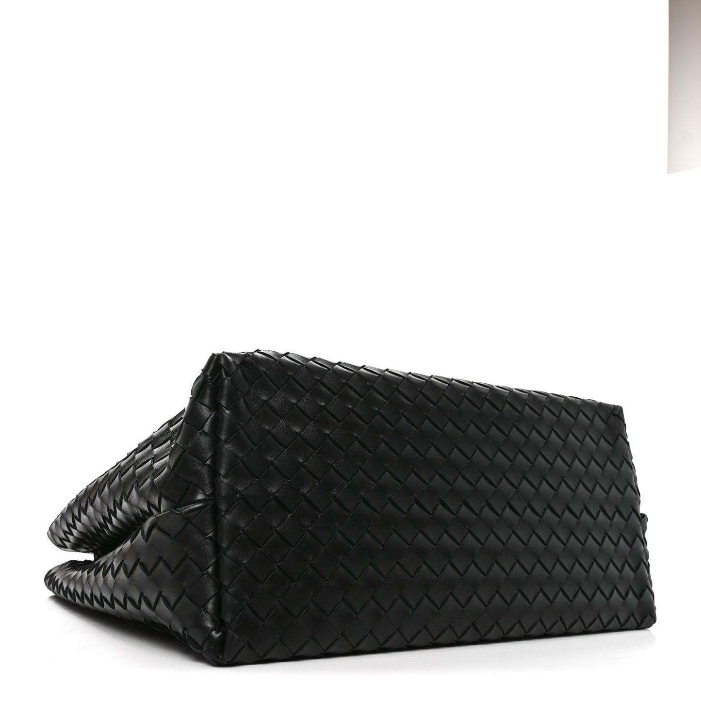Nappa Intrecciato Large Andiamo Shoulder Bag Black