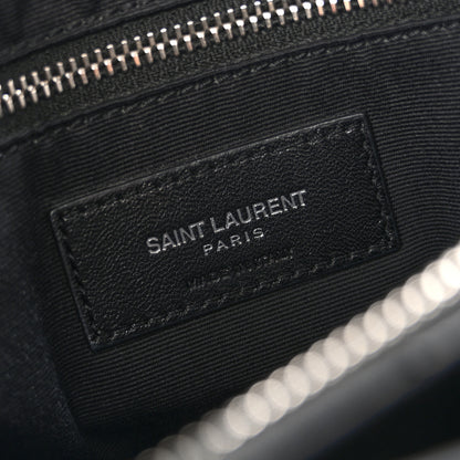 Saint Laurent Calfskin Y Quilted Monogram Medium Loulou Chain Satchel Black 6 of 14