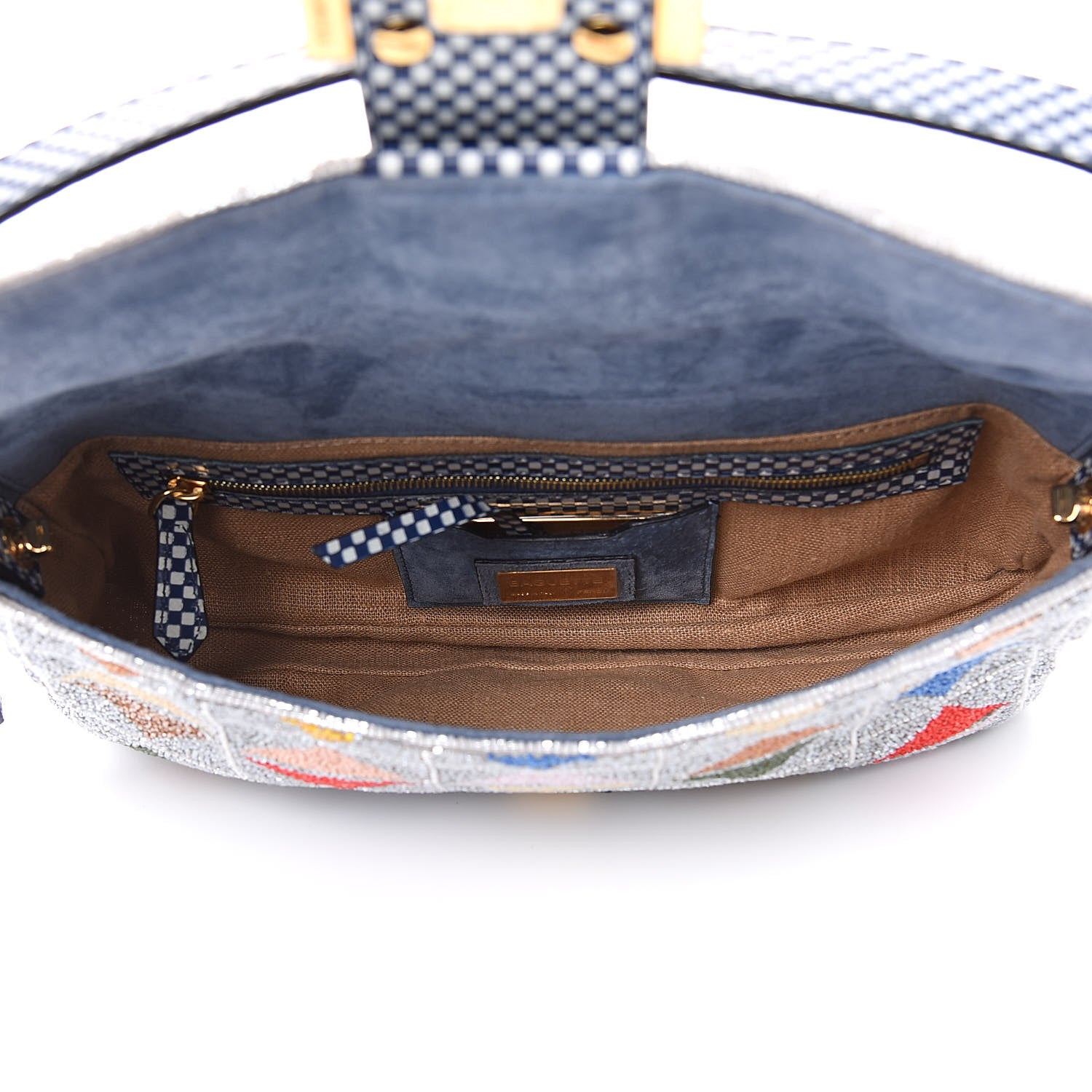 Fendi Beaded Embroidered Baguette Multicolor 5 of 11
