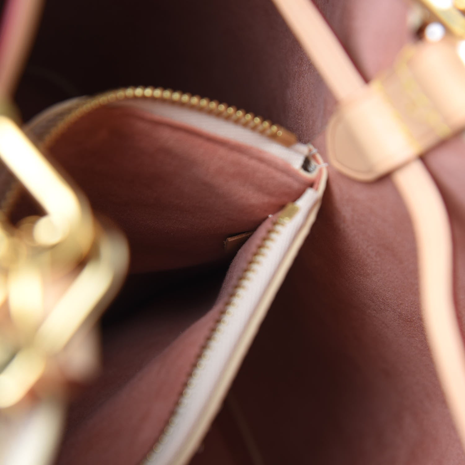 Louis Vuitton Damier Azur Braided Neonoe MM Peach Cream 8 of 12