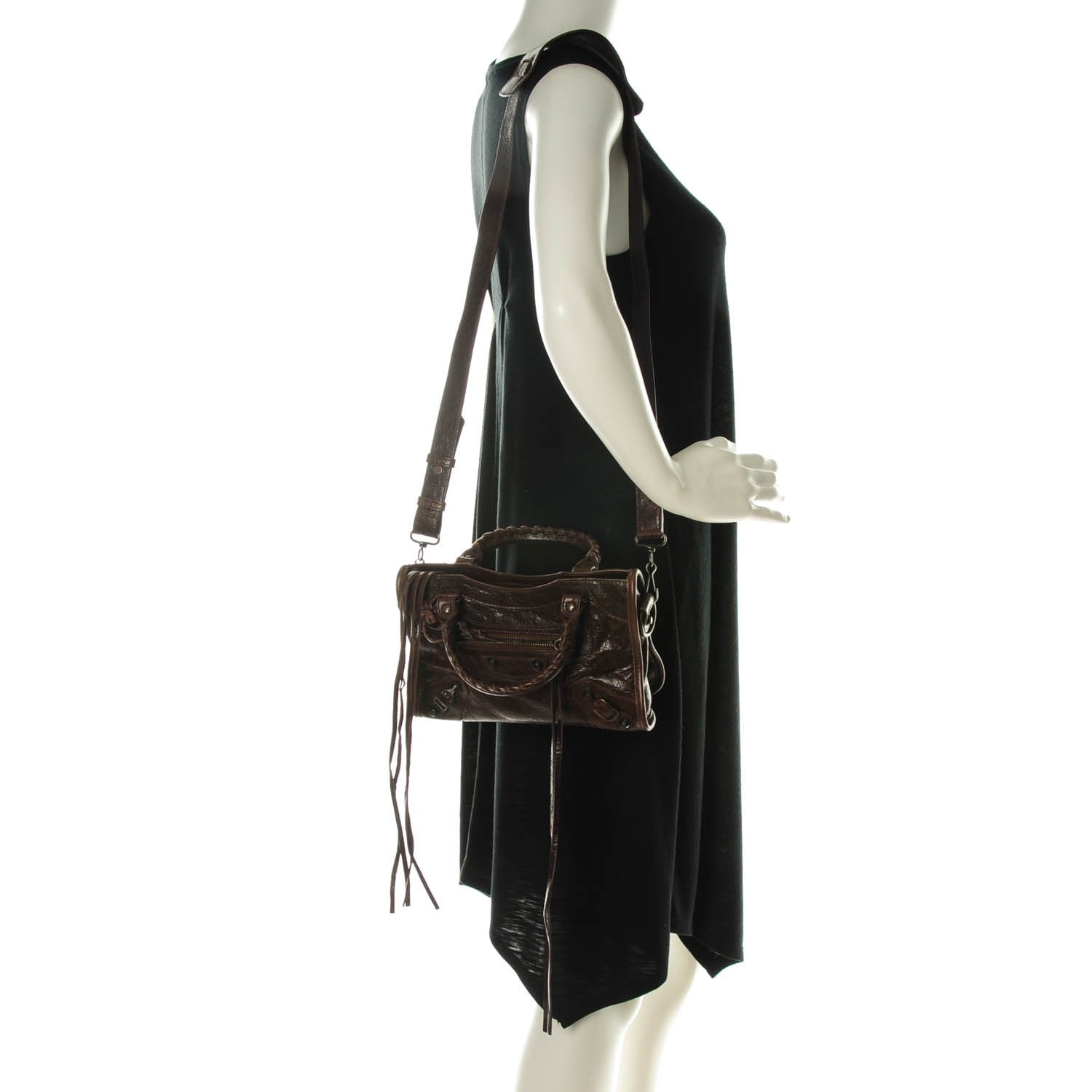 Balenciaga Agneau Classic Hardware Mini City Cigare Fonce 2 of 6