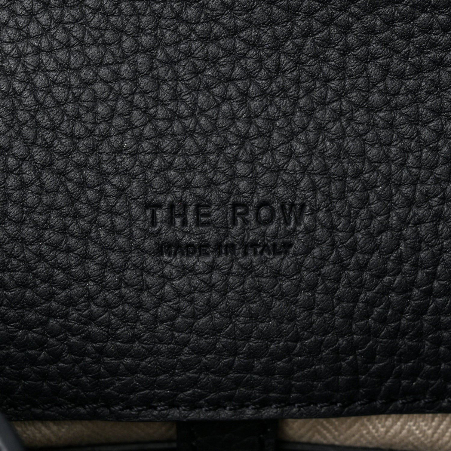 The Row Matte Grained Calfskin Soft Margaux 12 Dark Navy 6 of 9