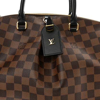Louis Vuitton Damier Ebene Odeon Tote MM Black 7 of 9