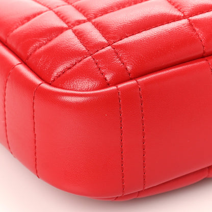 Burberry Calfskin Quilted Small Lola Camera Bag Bright Red 8 of 9