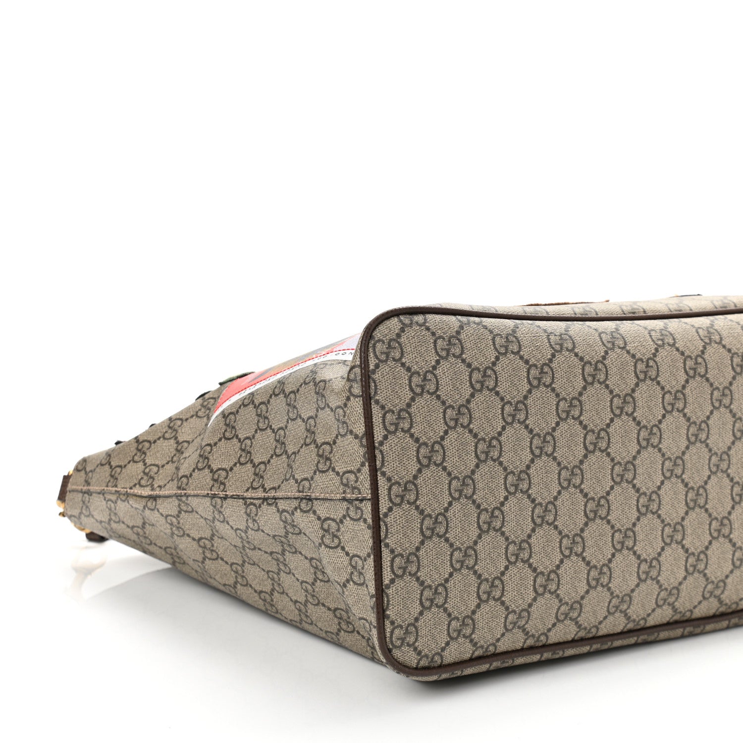 Gucci Soft GG Supreme Monogram Courrier Medium Crossbody Tote Beige New Acero 10 of 11