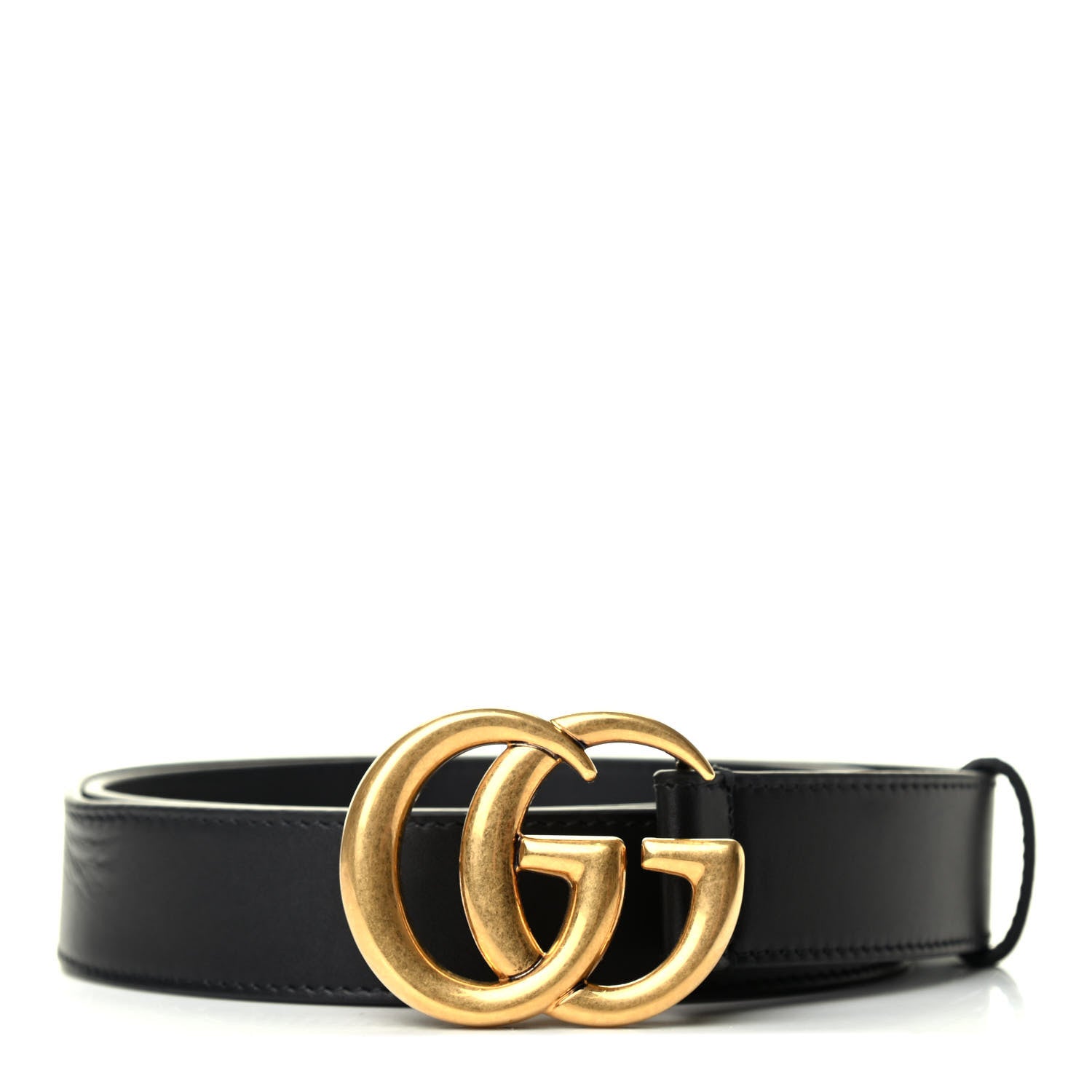 Gucci Calfskin Double G 30mm Belt 85 34 Black 1 of 6