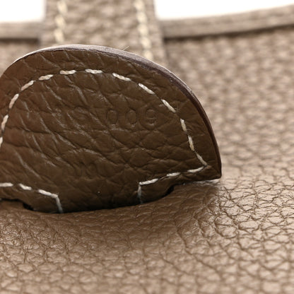 Hermes Taurillon Clemence Evelyne III PM Etoupe 8 of 12