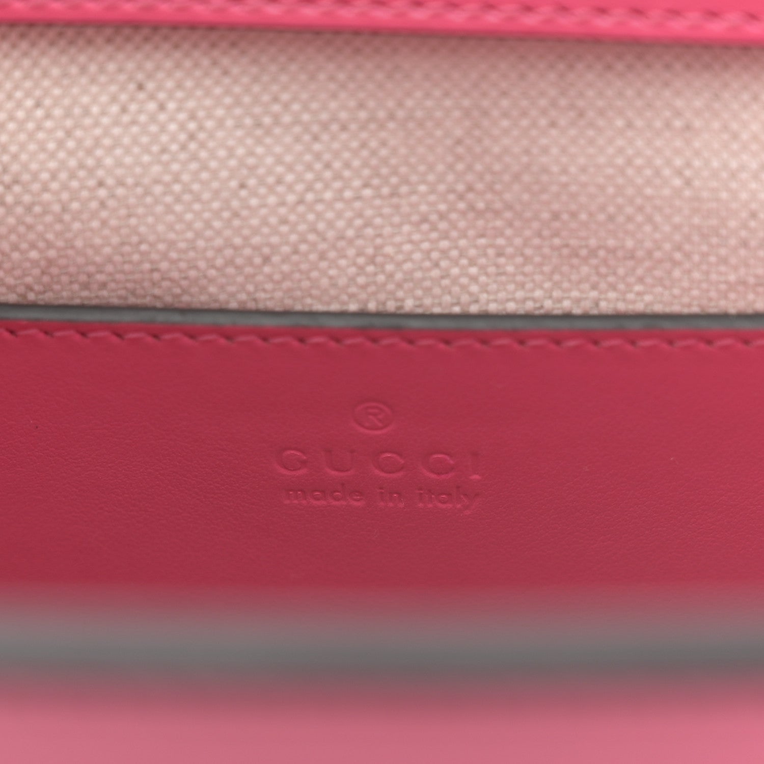 Gucci Calfskin GG Matelasse Small Slim Chain Shoulder Bag Rhodamine Pink Natural 7 of 11