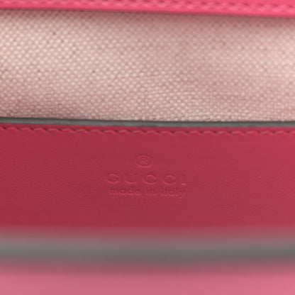 Gucci Calfskin GG Matelasse Small Slim Chain Shoulder Bag Rhodamine Pink Natural 7 of 11