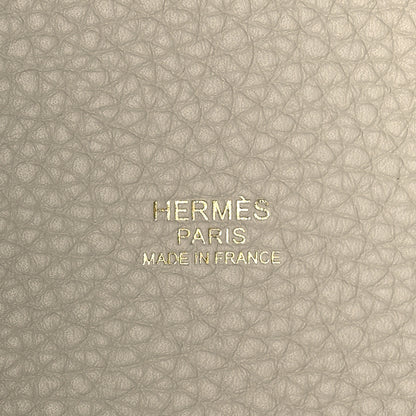 Hermes Taurillon Clemence Picotin Lock 22 MM Beton 6 of 10