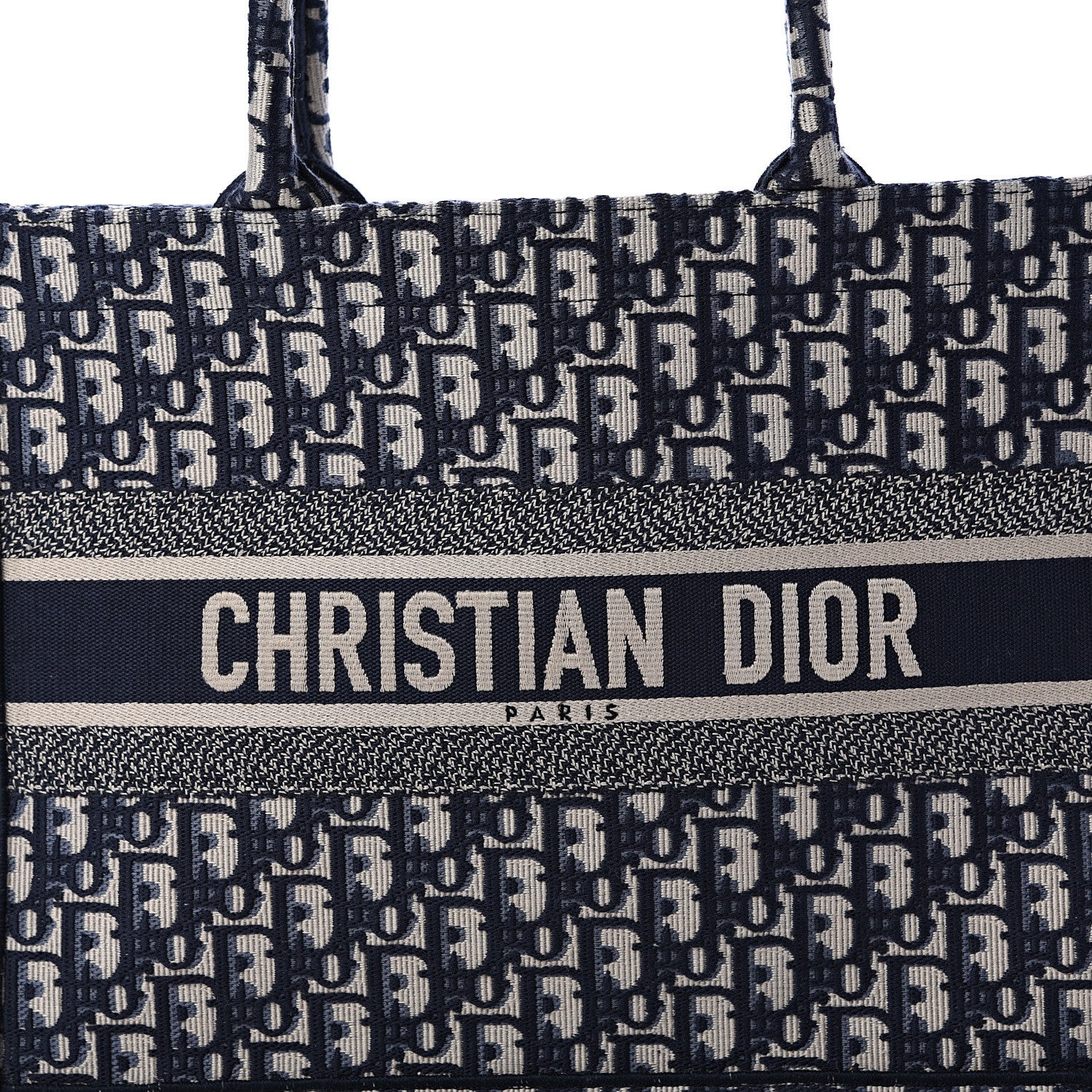 Christian Dior Oblique Medium Book Tote Blue Multicolor 7 of 9
