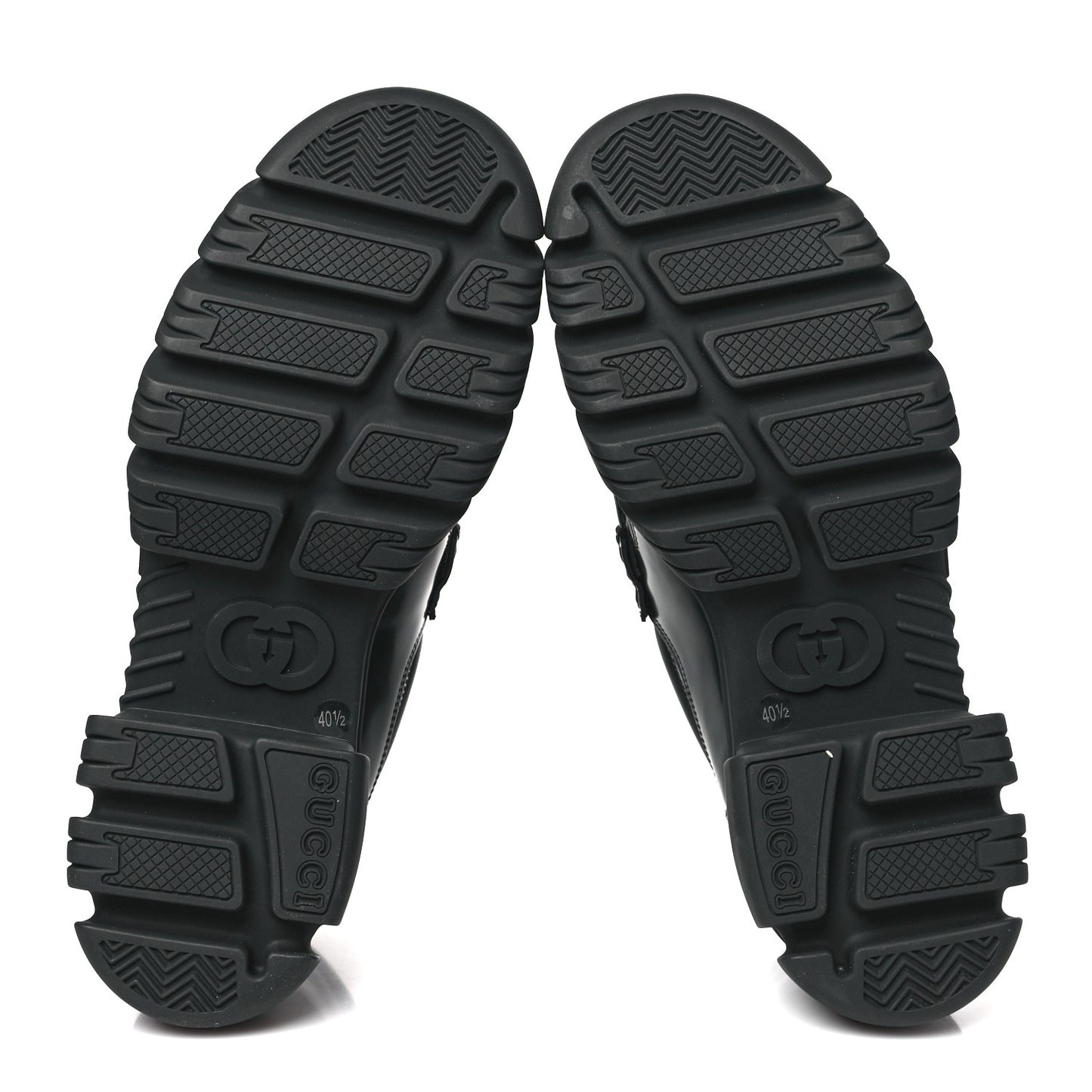 Magnum Calfskin Nappa Samoa Womens Horsebit Platform Chunky Lug Sole 40mm Loafers 40.5 Black
