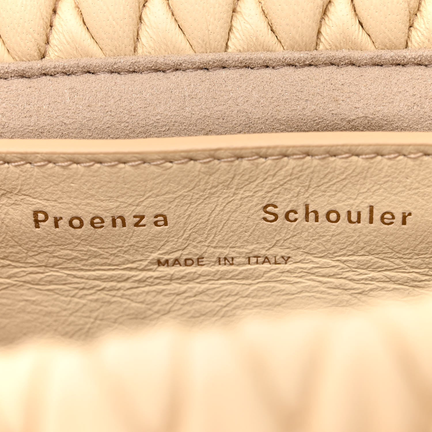 Proenza Schouler Lambskin Quilted PS Harris Small Shoulder Bag Beige 6 of 10