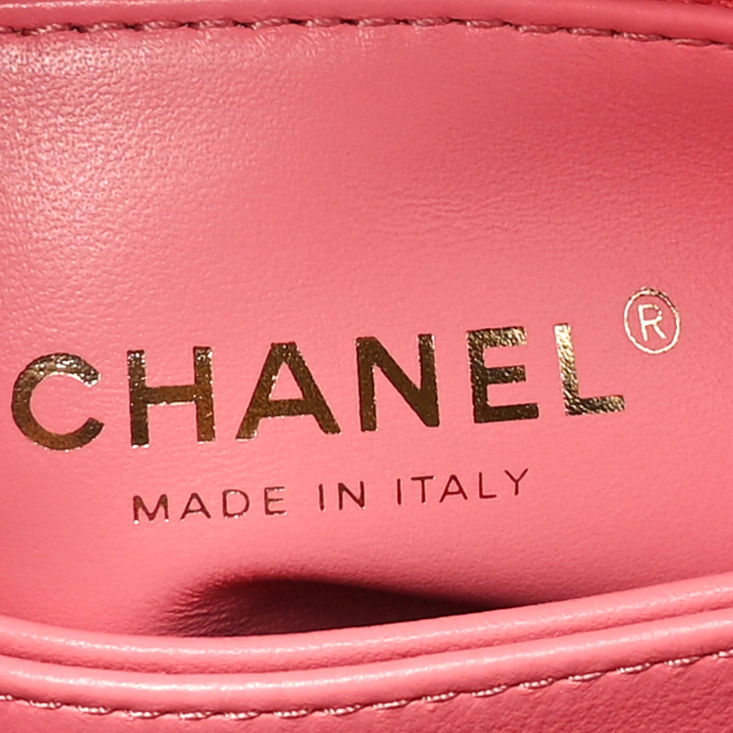 Caviar Quilted Mini Coco Handle Flap Coral