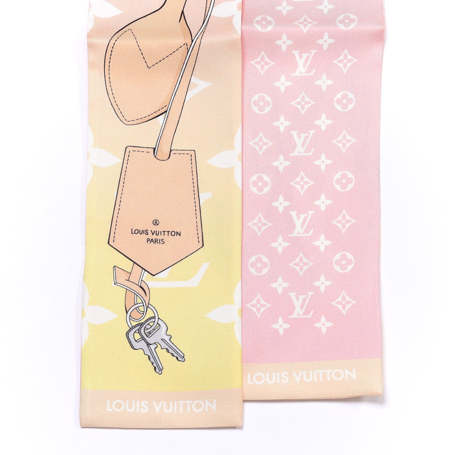 Louis Vuitton Silk Monogram Gradient By The Pool Bandeau Pink 2 of 3