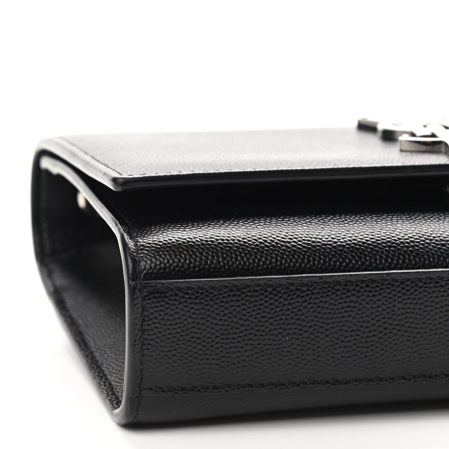 Saint Laurent Grain De Poudre Small Monogram Kate Satchel Black 8 of 9