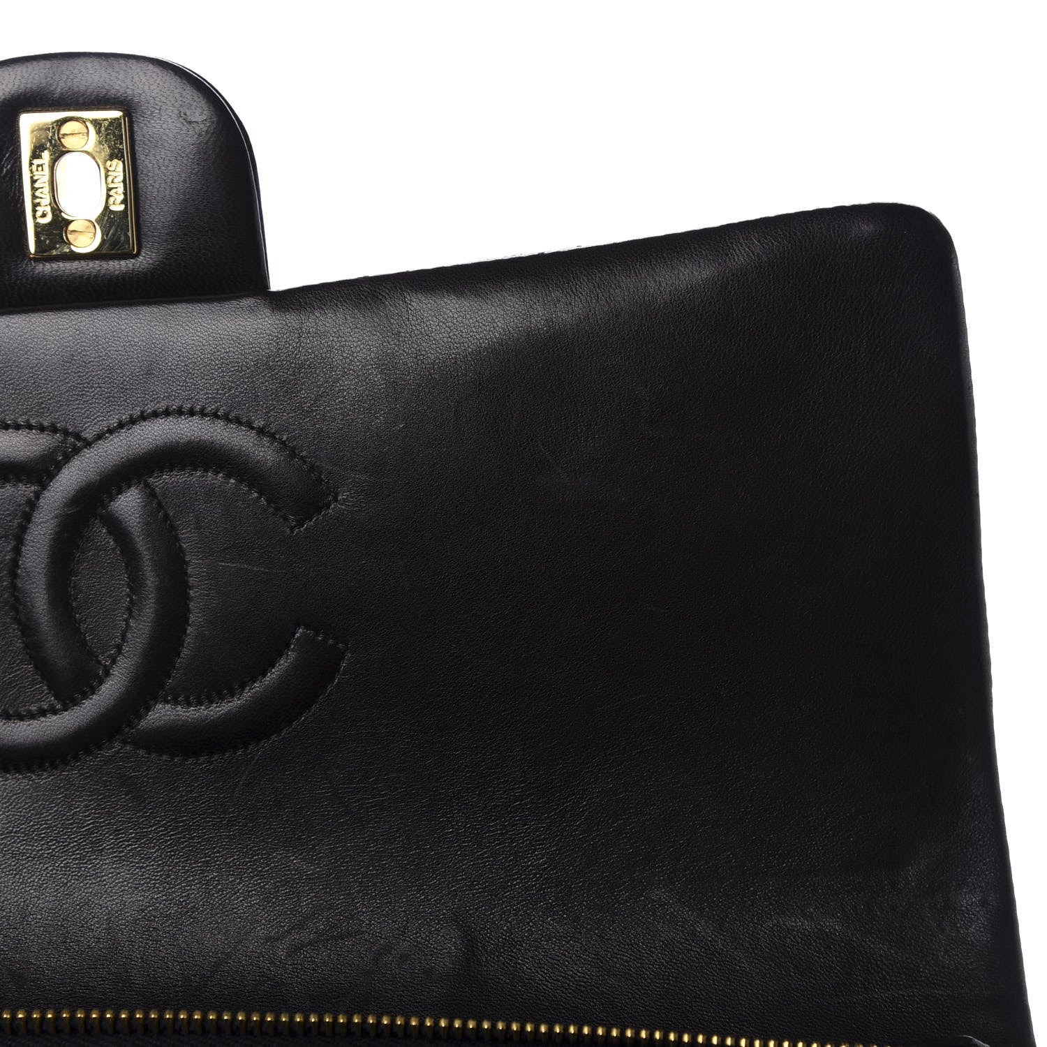 Chanel Lambskin Quilted Backpack Black 9 of 12