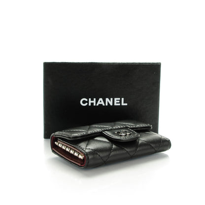 Chanel Lambskin Quilted 6 Key Holder Black 4 of 8