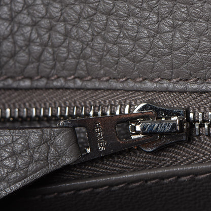 Hermes Taurillon Clemence Kelly Retourne 32 Etain 12 of 33