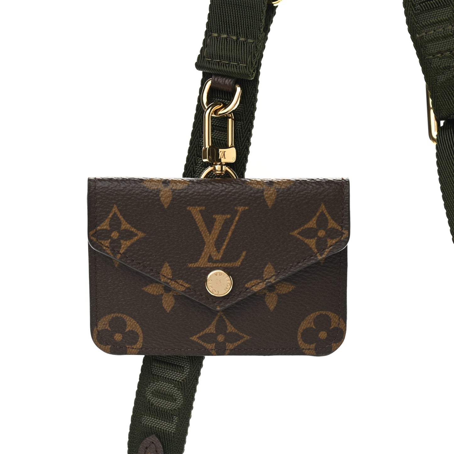 Monogram Felicie Strap & Go Kaki