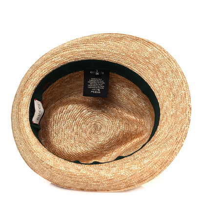 Gucci Abaca Straw Web Fedora Hat S 6 of 9