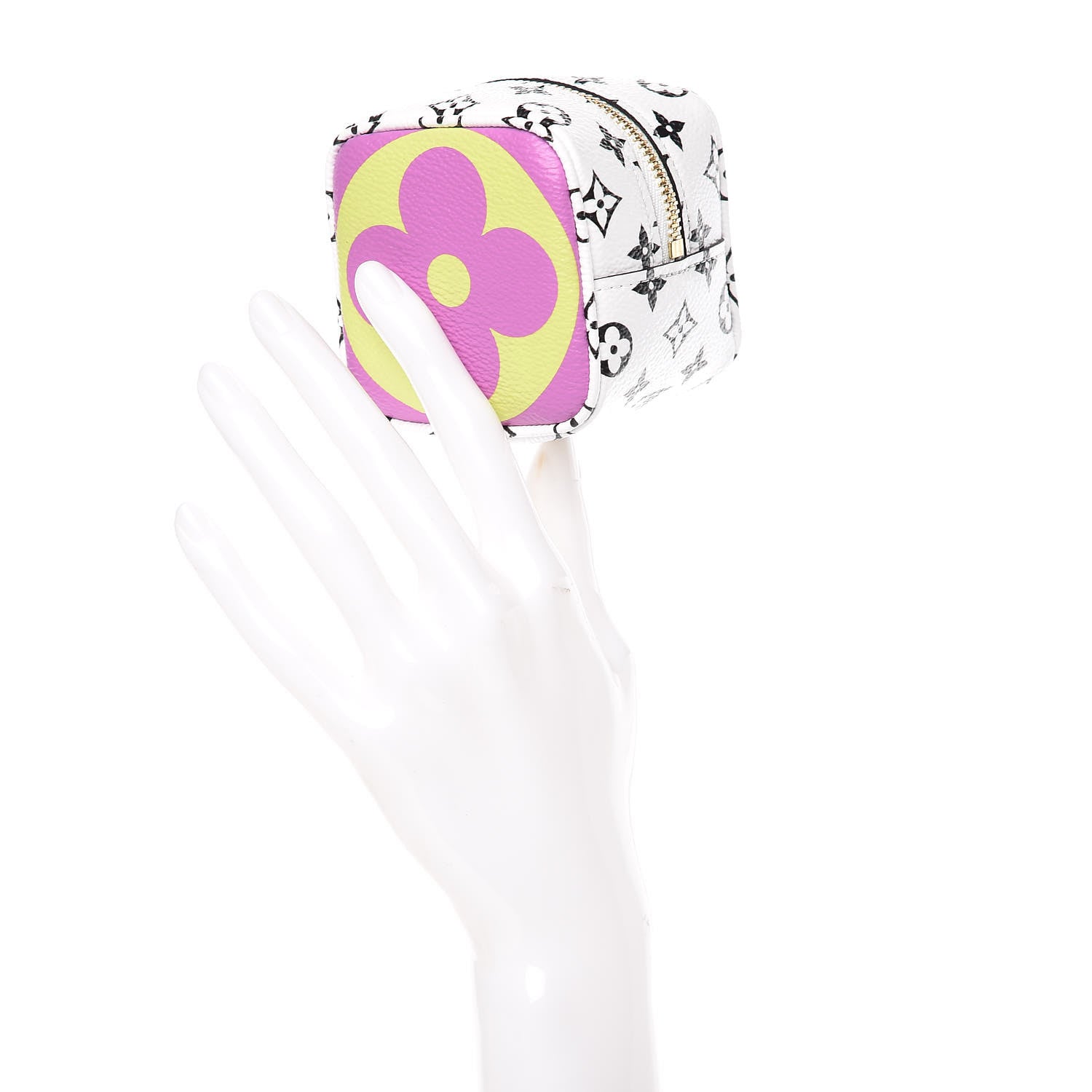 Louis Vuitton Monogram Giant Cube Coin Purse Pink 2 of 7