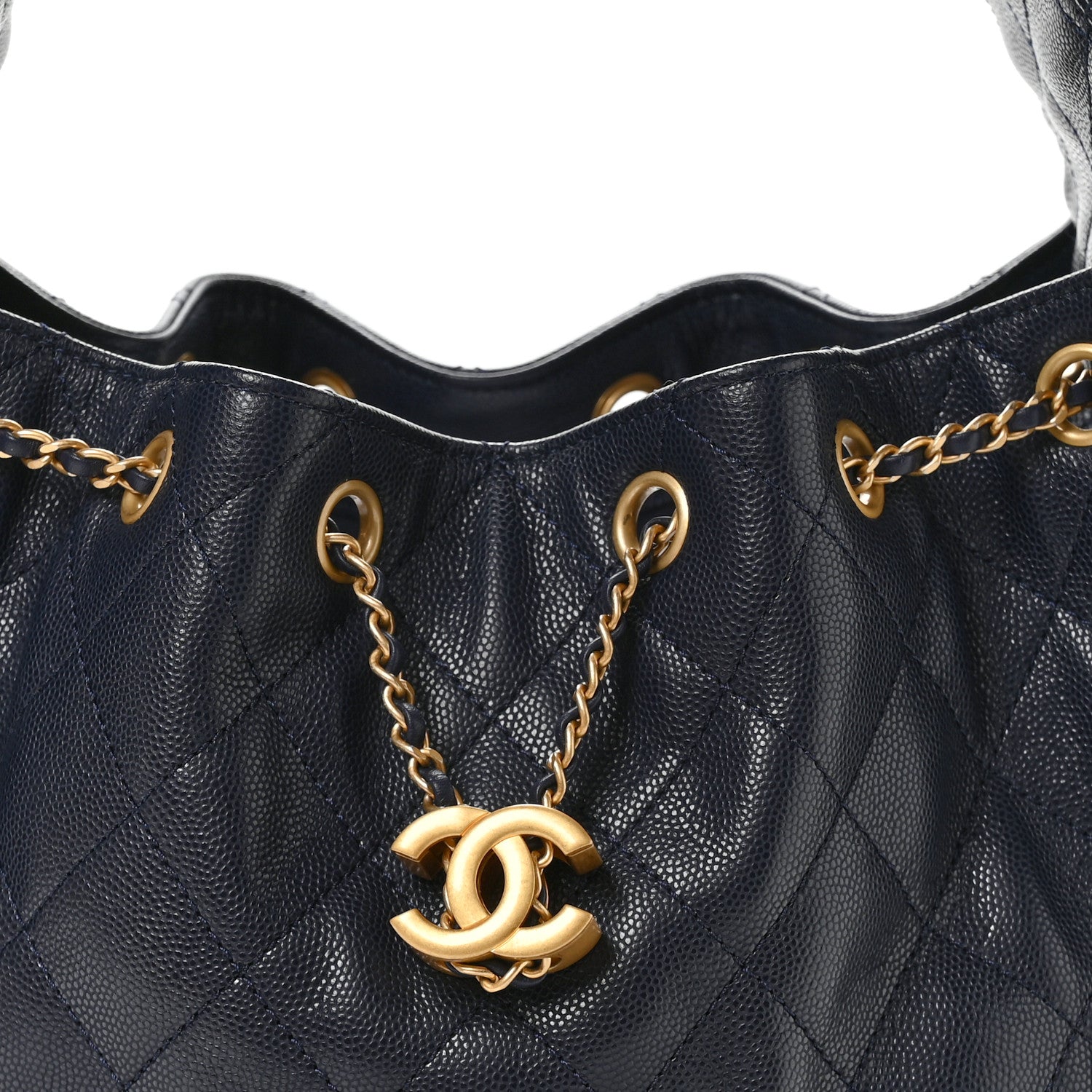 Chanel Caviar Quilted Small Chanel 25 Handbag Dark Navy 8 of 10