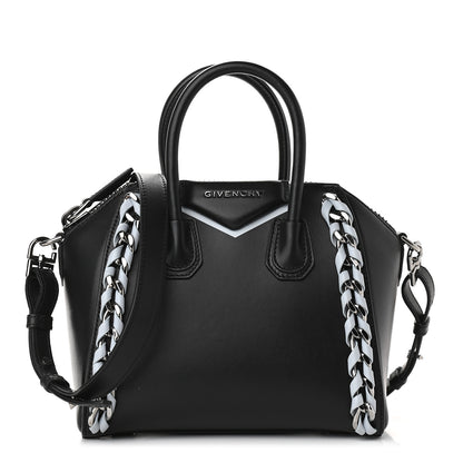Givenchy Smooth Calfskin Mini Chain Weave Antigona Black 1 of 8
