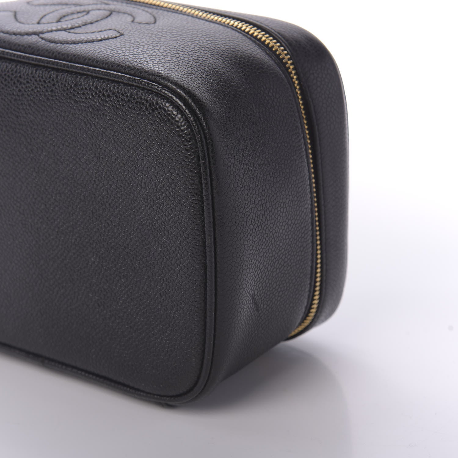 Chanel Caviar Vanity Cosmetic Case Black 7 of 11