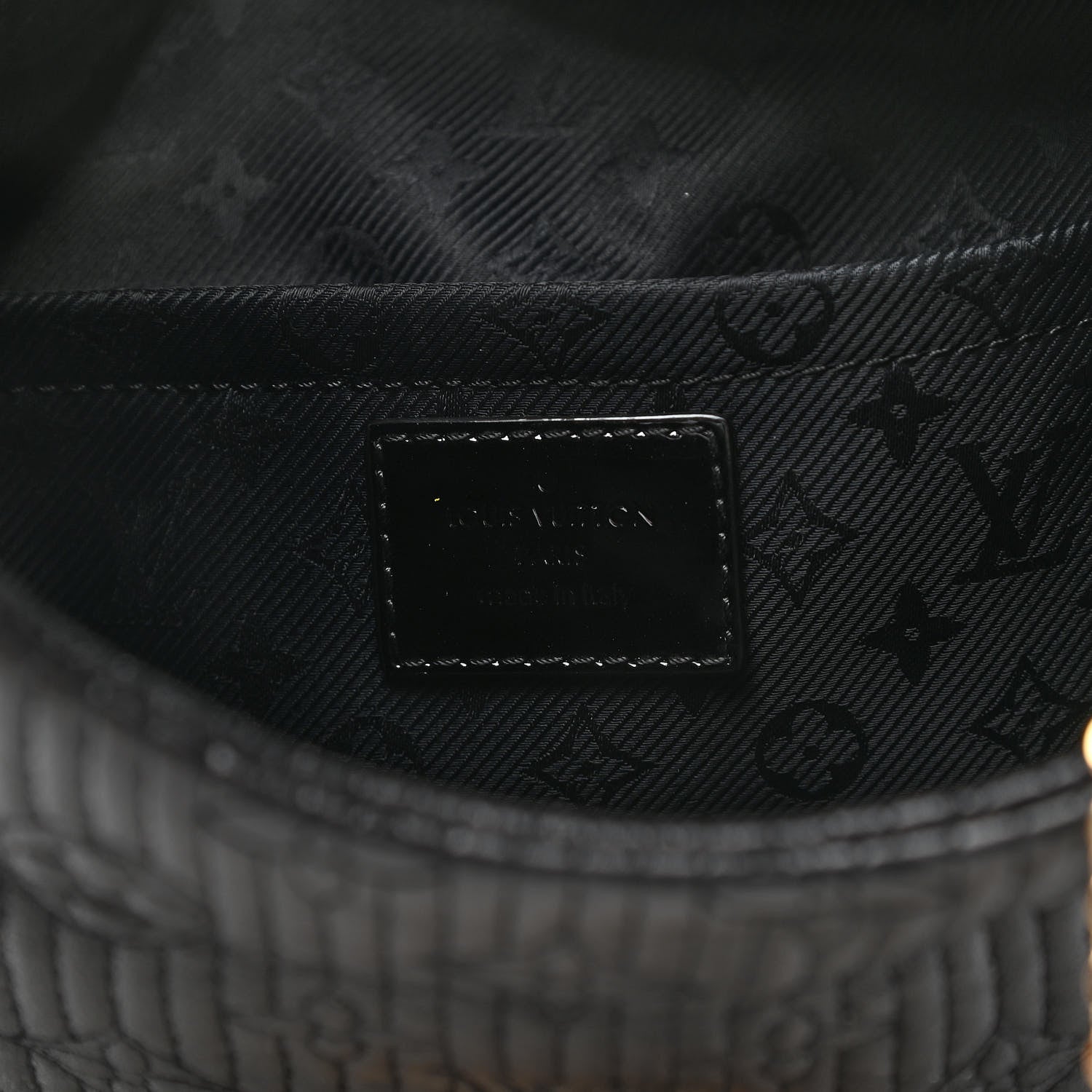 Louis Vuitton Calfskin Quilted Monogram Altair Clutch Black 6 of 6