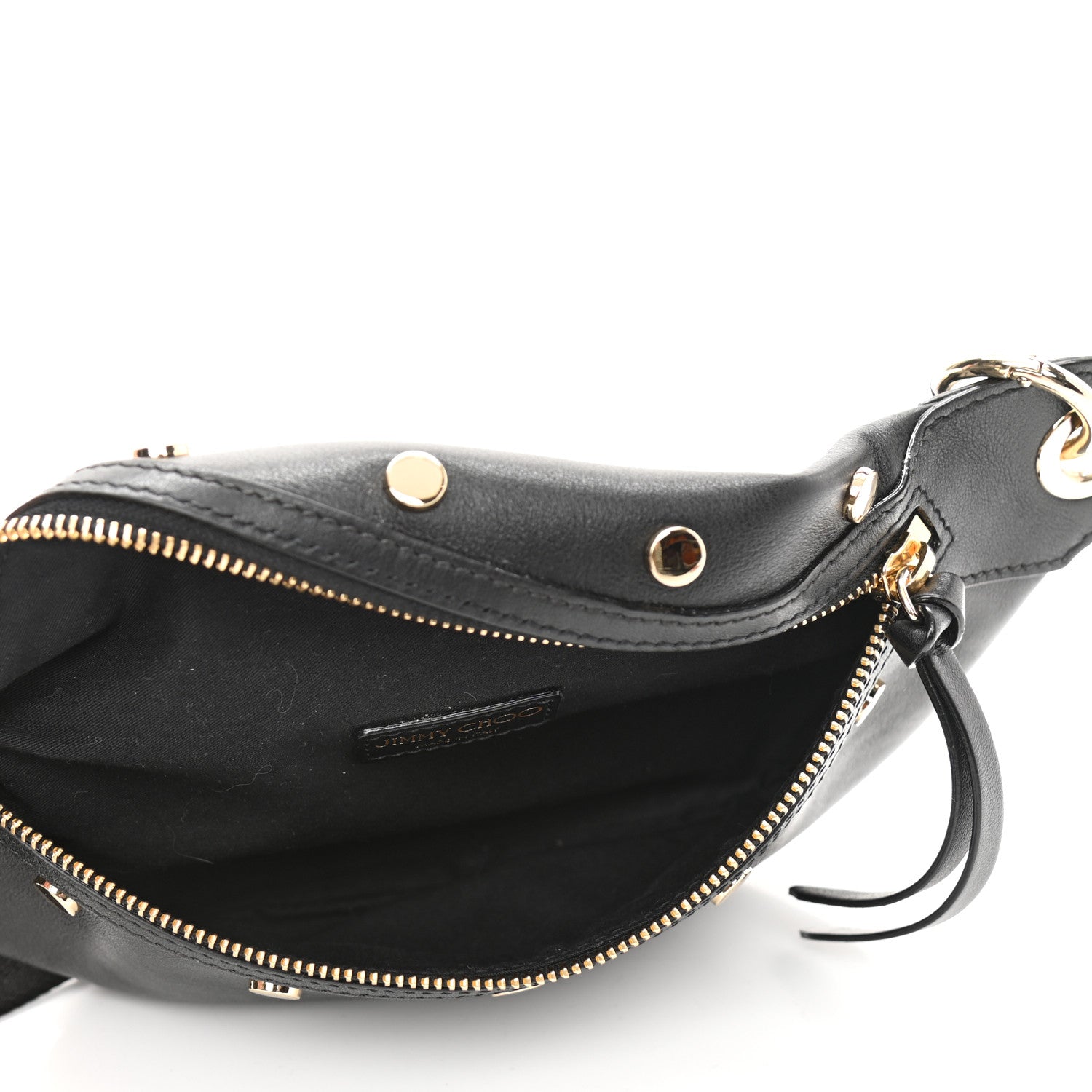 Jimmy Choo Calfskin Studded Lockett Belt Bag Black 5 of 6